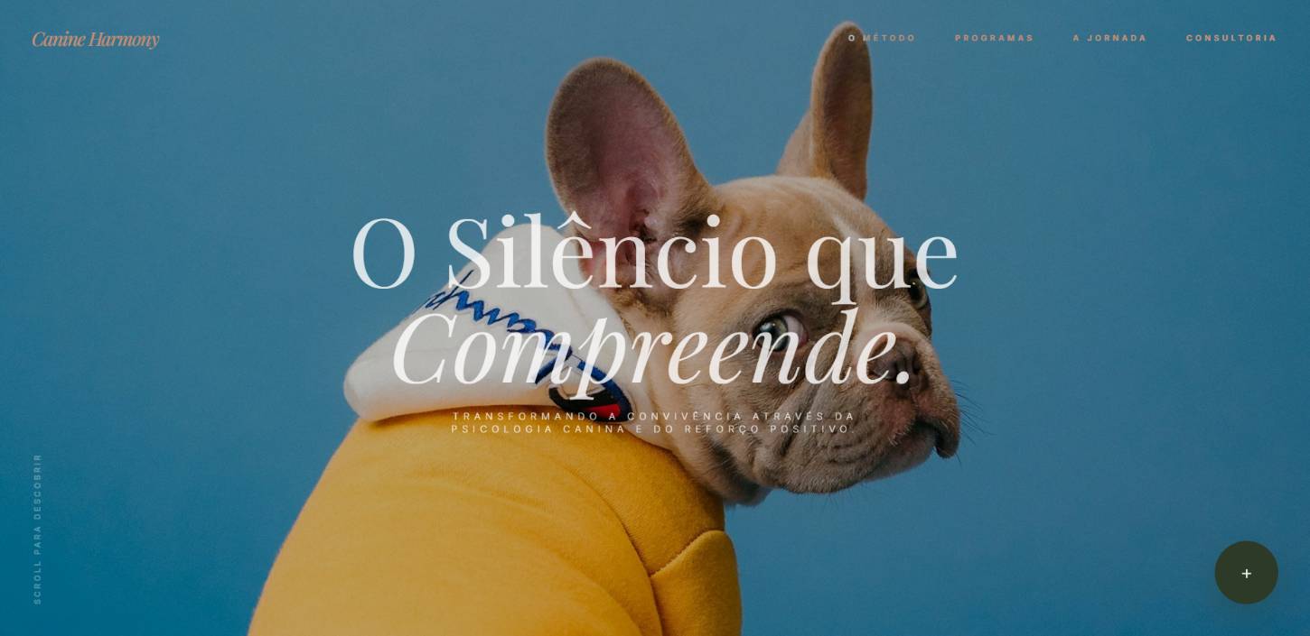 Landing Page Adestramento Bento Modern